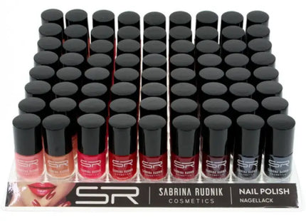 Sabrina Nagellack-Set in Rottönen, 72 Stück, 12ml je Tablett TK Gruppe® Grosshandel 