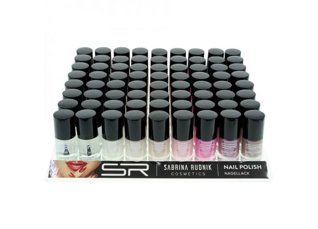 Sabrina Nagellack Set, Nude-Töne, 72 Stück im Tablett, 12ml TK Gruppe® Grosshandel 