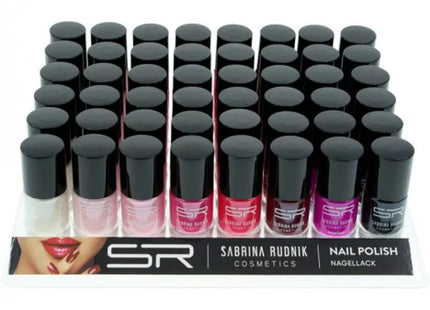 Sabrina Nagellack in Klassischen Farben, 12ml auf Tablett TK Gruppe® Grosshandel 