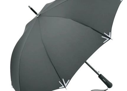 Safebrella LED Stockschirm - Grau, Sicherheit und Stil für jedes Wetter TK Gruppe® Grosshandel 