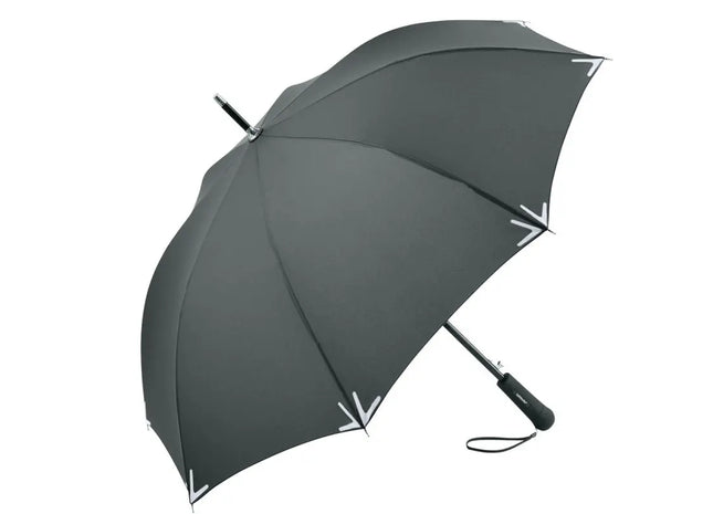 Safebrella LED Stockschirm - Grau, Sicherheit und Stil für jedes Wetter TK Gruppe® Grosshandel 