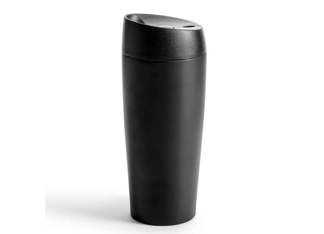 Sagaform Loke Reisebecher Groß 400 ml – isolierter Thermobecher in Schwarz für unterwegs TK Gruppe® Grosshandel 