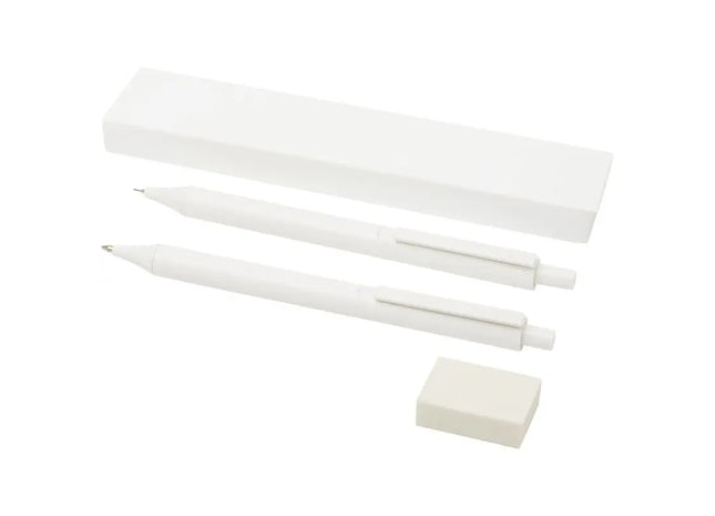Salus Antibakterielles Stiftset in Weiß - Hygienisches Schreibzubehör TK Gruppe® Grosshandel 