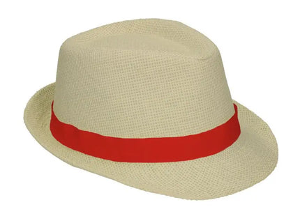 Salvador Panamahut in Beige mit Rotem Akzent – Elegant & Luftig TK Gruppe® Grosshandel 