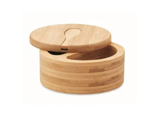 Salz- und Pfefferdose aus Bambus S&P - Nachhaltiges Gewürzbehälter-Set, Holzoptik TK Gruppe® Grosshandel 