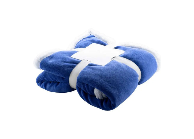 Sammia Korallen-Fleecedecke - Blau-Weiße Decke für kuschelige Gemütlichkeit TK Gruppe® Grosshandel 