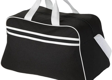 San Jose Robuste Sporttasche, 30L, Schwarz-Weiß TK Gruppe® Grosshandel 