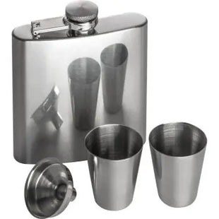 Sandviken Flachmannset in Silbergrau – Eleganter Begleiter TK Gruppe® Grosshandel 