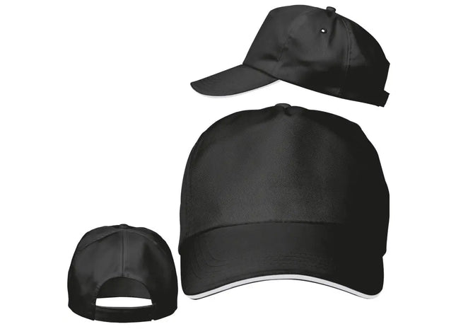 Sandwichcap Arlington - Stilvoll Schwarz, Atmungsaktiv und Komfortabel TK Gruppe® Grosshandel 