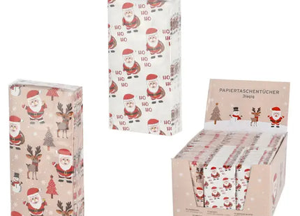 Santa-Motiv Taschentücher, 10er-Pack, Festliches Design – Ideales Weihnachtsgeschenk TK Gruppe® Grosshandel 