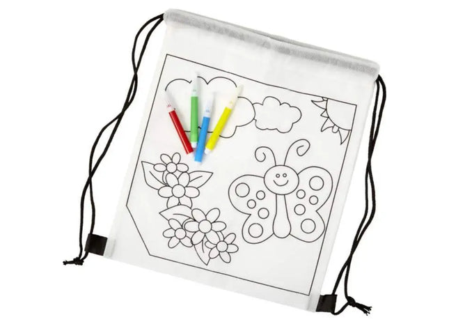 Santino Non-Woven Gym Bag: Praktischer Sportbeutel aus strapazierfähigem Material für stylisches und komfortables Tragen TK Gruppe® Grosshandel 