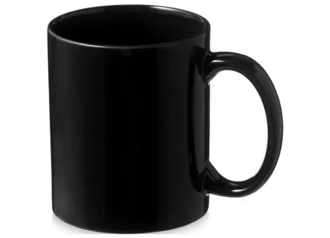 Santos 330 ml Keramiktasse - Schwarz, Hochwertiger Becher, Spülmaschinenfest, Elegantes Design TK Gruppe® Grosshandel 