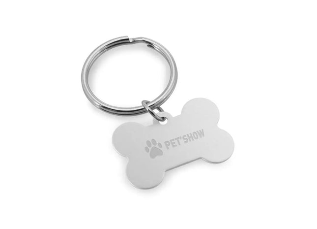 Satin-Silberner PAW Aluminium-Schlüsselanhänger – Leicht & Elegant TK Gruppe® Grosshandel 