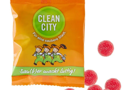 Saure Johannisbeer-Bonbons, personalisiert mit Ihrem Druck TK Gruppe® Grosshandel 