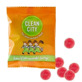 Saure Johannisbeere Bonbons, mit Ihrem Druck TK Gruppe® Grosshandel 