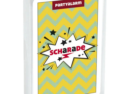 Scharade - Klassisches Gestenspiel im robusten Kunststoffetui für Partyspaß TK Gruppe® Grosshandel 