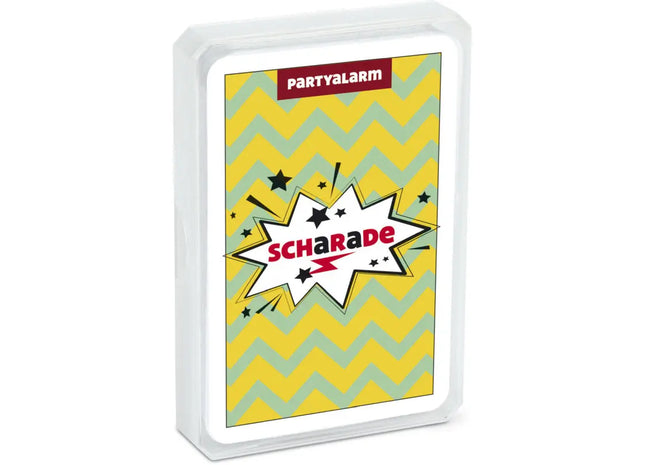 Scharade - Klassisches Gestenspiel im robusten Kunststoffetui für Partyspaß TK Gruppe® Grosshandel 