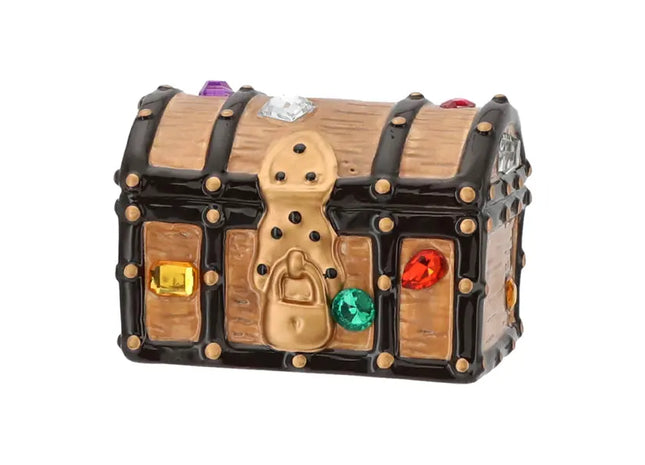 Schatztruhe-Spardose, ca. 15x10 cm – Perfekt für kleine Piratenschätze TK Gruppe® Grosshandel 