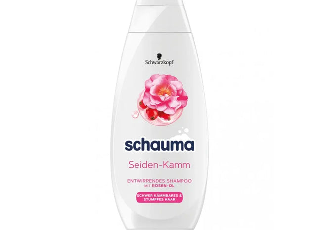 Schauma Seiden-Kämmbar Shampoo 400 ml - Glättet & Fördert Leichten Kamm-Durchgang TK Gruppe® Grosshandel 