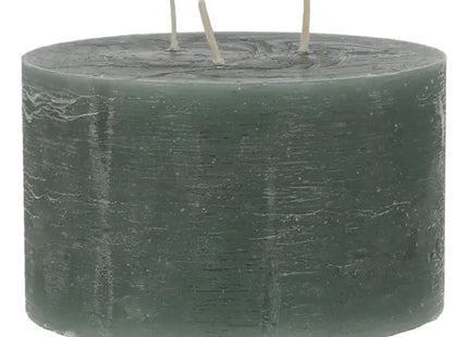 Schilfgrüne Dreidocht-Kerze, Durchmesser 15cm - Natürliches Ambiente TK Gruppe® Grosshandel 