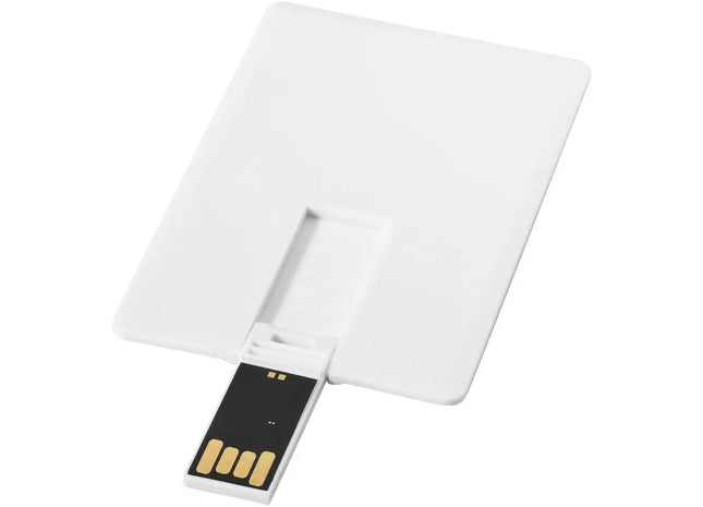 Schlanker 4GB USB-Speicherstick im Kartenformat - Weiß TK Gruppe® Grosshandel 