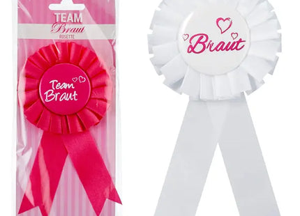 Schleifen-Set 'Braut' & 'Team Braut' – Unverzichtbar für Junggesellinnenabschiede TK Gruppe® Grosshandel 