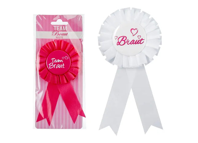 Schleifen-Set 'Braut' & 'Team Braut' – Unverzichtbar für Junggesellinnenabschiede TK Gruppe® Grosshandel 