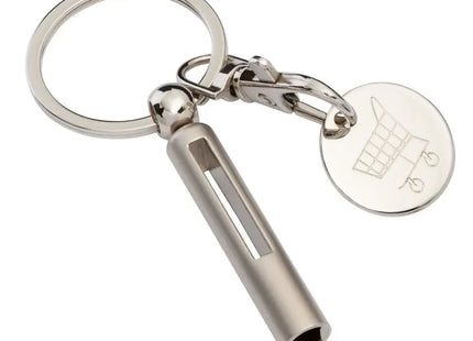Schlüsselanhänger RE98-LEVENT in Silber - Modern & Robust TK Gruppe® Grosshandel 