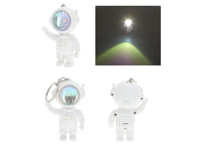 Schlüsselanhänger Spaceman, ca. 7cm hoch - Astronauten Anhänger für Weltraum-Fans TK Gruppe® Grosshandel 