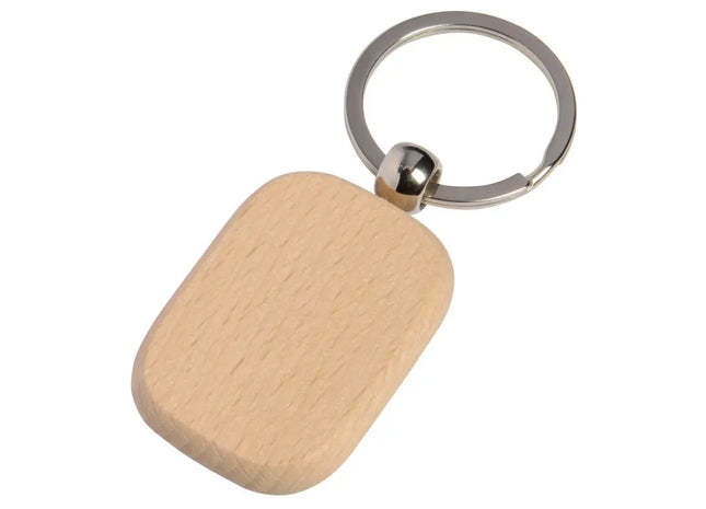 Schlüsselanhänger TIMBER - Braun und Silber TK Gruppe® Grosshandel 