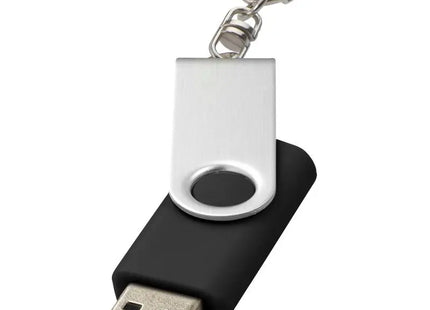 Schlüsselanhänger USB-Stick Twister - Schwarz - 1 GB Tragbarer USB-Speicher - Schwarz - 1GB TK Gruppe® Grosshandel 