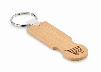 Schlüsselanhänger aus Bambus COMPRAS - Naturholz, Öko-Freundlich TK Gruppe® Grosshandel 