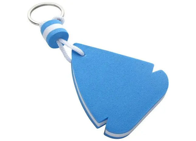 Schlüsselanhänger aus EVA Cyrus - blau-weiß - Stylischer und robuster Schlüsselanhänger TK Gruppe® Grosshandel 