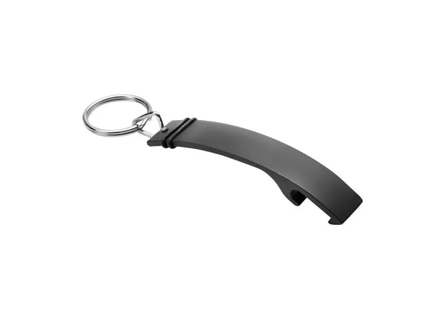 Schlüsselanhänger mit Flaschenöffner RE98-CATHARGO in Schwarz - Praktisch & Stilvoll TK Gruppe® Grosshandel 