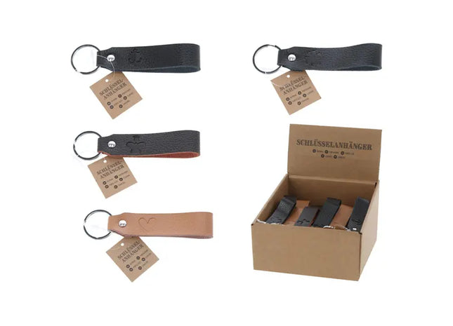 Schlüsselanhänger mit Schlaufe, 4er-Set – Praktisch & Stilvoll TK Gruppe® Grosshandel 