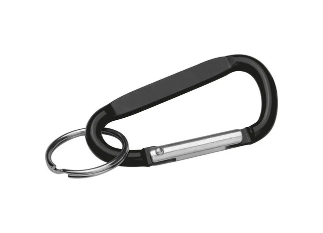 Schlüsselanhänger mit robustem Karabinerhaken in Schwarz – Sicher & Stilvoll TK Gruppe® Grosshandel 