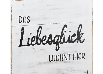 Schlüsselbrett aus Holz, Kompakt 20x20 cm - Stilvolles & Praktisches Wohnaccessoire TK Gruppe® Grosshandel 