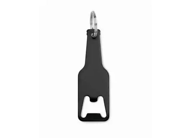 Schlüsselring mit Kapselheber BOTELIA in Schwarz – Praktisch & Stilvoll, Ideal für Unterwegs, 100mm TK Gruppe® Grosshandel 