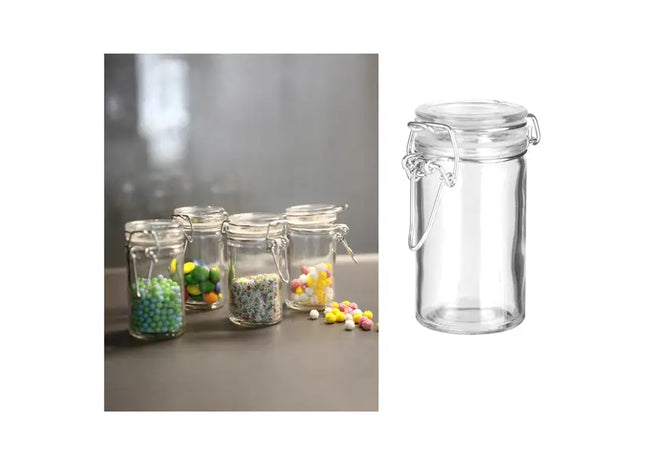 Schmales Vorratsglas mit Bügelverschluss, 80ml Fassungsvermögen TK Gruppe® Grosshandel 