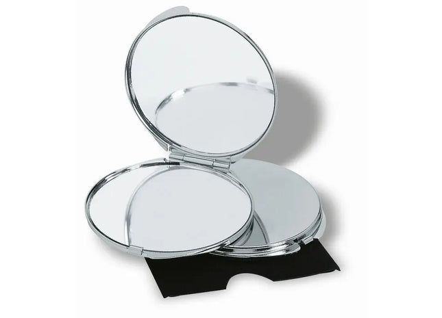 Schminkspiegel GUAPAS in Silber - Glänzender Eleganter Kosmetikspiegel TK Gruppe® Grosshandel 