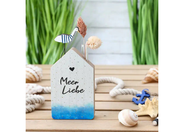 Schmuckvolle Wohnvase, Ozeanische Zuneigung, ca. 17cm Höhe TK Gruppe® Grosshandel 