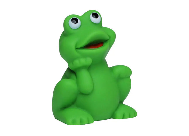 Schnabels Großer Quietsche-Frosch in Grün - Fröhliches Amphibien-Spielzeug TK Gruppe® Grosshandel 
