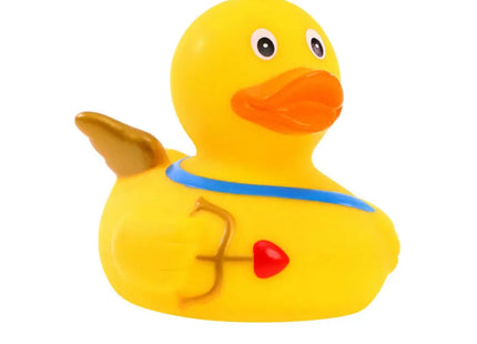 Schnabels Quietsche-Ente Amor in Bunt - Liebevolles Geschenk-Spielzeug TK Gruppe® Grosshandel 