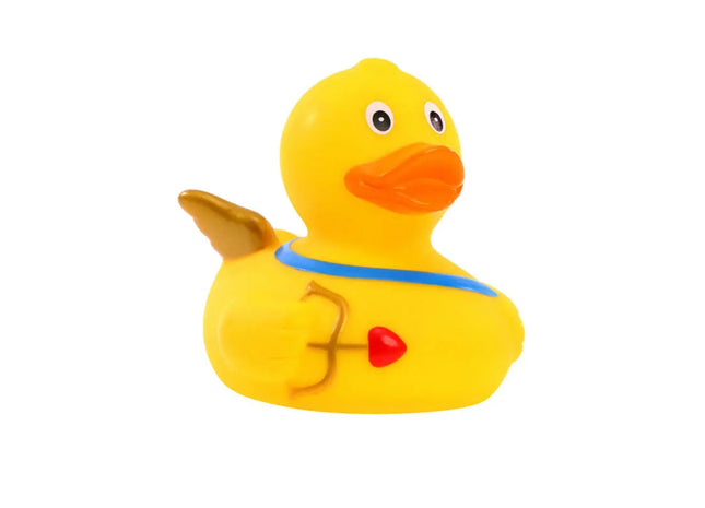 Schnabels Quietsche-Ente Amor in Bunt - Liebevolles Geschenk-Spielzeug TK Gruppe® Grosshandel 