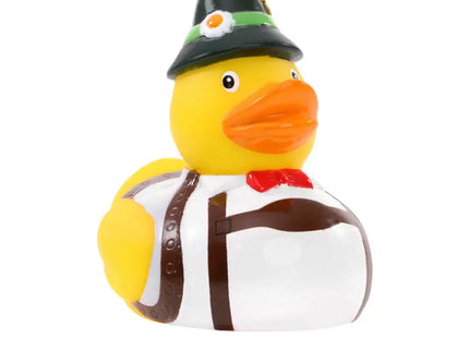 Schnabels Quietsche-Ente Bayer in Multicolor Buntes Badespielzeug im Trachtenlook TK Gruppe® Grosshandel 