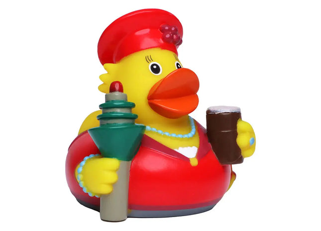 Schnabels Quietsche-Ente Düsseldorf in Bunt - Städtisches Souvenir-Spielzeug TK Gruppe® Grosshandel 