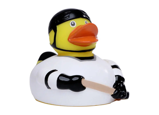 Schnabels Quietsche-Ente Eishockeyspieler in Bunt - Sportliches Badespielzeug TK Gruppe® Grosshandel 