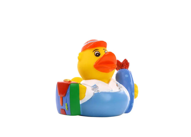 Schnabels Quietsche-Ente Erstklässler in Hellblau - Schulstart-Spielzeug TK Gruppe® Grosshandel 