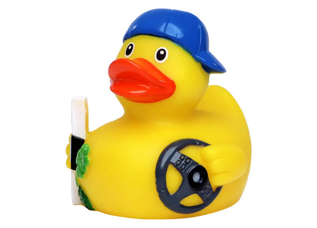 Schnabels Quietsche-Ente Fahranfänger in Bunt - Verkehrssicheres Lernspielzeug TK Gruppe® Grosshandel 