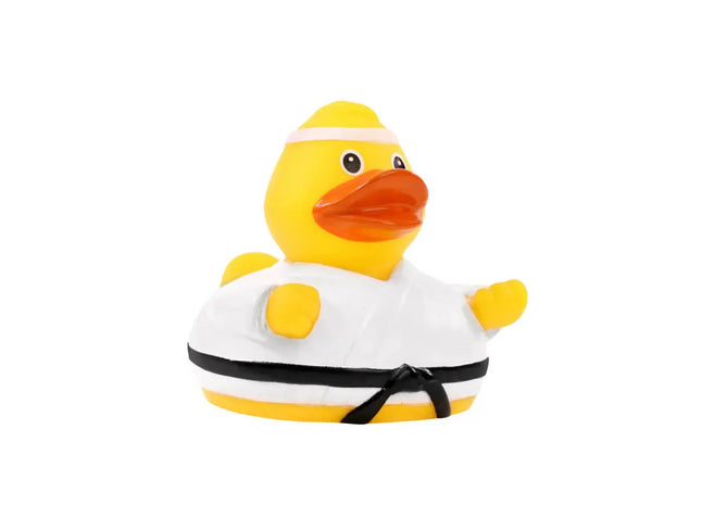 Schnabels Quietsche-Ente Kampfsportler in Bunt - Dynamisches Kampfsport-Spielzeug TK Gruppe® Grosshandel 